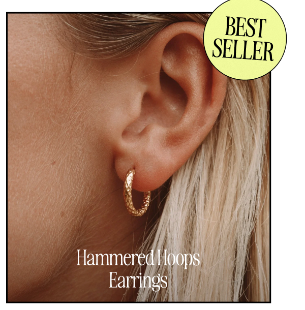 Hammered Hoops Earrings (30% OFF)